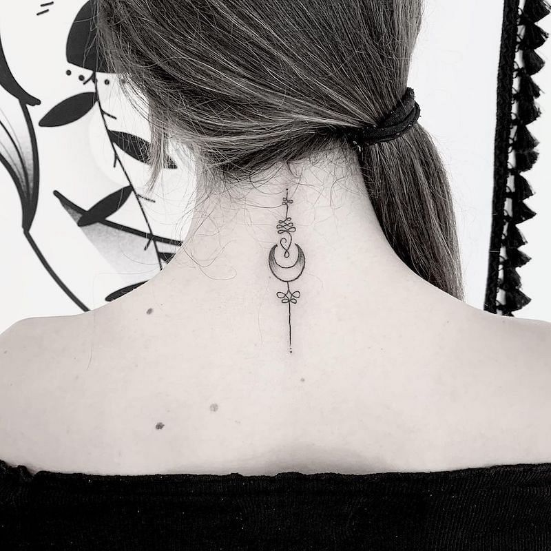 Update more than 121 unalome tattoo on neck