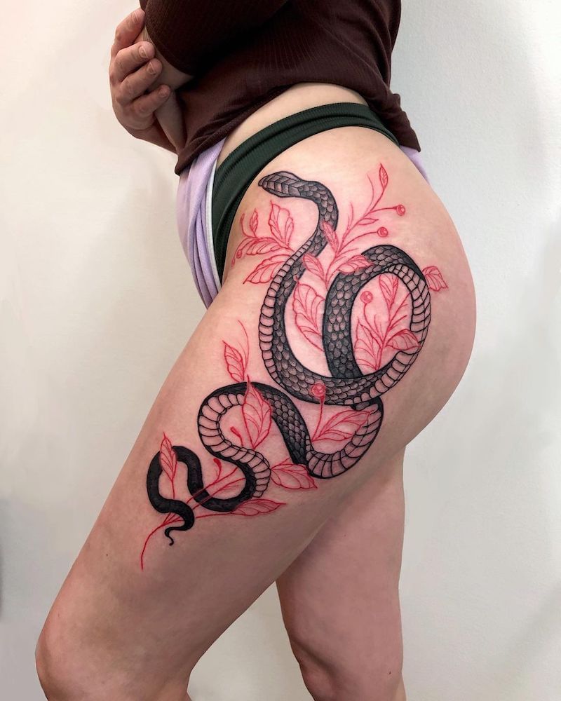 Girls With Snake Tattoos Always Take It In The Ass 59+ Hip Tattoo Ideas That Make You Shake Them | Tattoozz